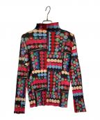 PLEATS PLEASEプリーツプリーズ）の古着「ビリヤード柄プリーツカットソー」｜ピンク