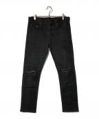 Saint Laurent Parisサンローランパリ）の古着「デニムパンツ」｜ブラック