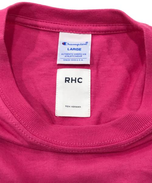 Champion（チャンピオン）Champion (チャンピオン) RHC Ron Herman (アールエイチシー ロンハーマン) カットソー ピンク サイズ:Lの古着・服飾アイテム