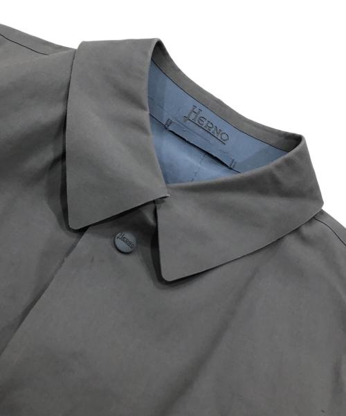 HERNO（ヘルノ）HERNO (ヘルノ) ゴム引きステンカラーコート グレー サイズ:48の古着・服飾アイテム