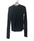 TODAYFULトゥデイフル）の古着「Crewneck Long T-shirts（クルーネック　ロングティーシャツ）」｜ブラック