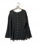 SHENERYシーナリー）の古着「2way コットンシアー楊柳ブラウス」｜ブラック