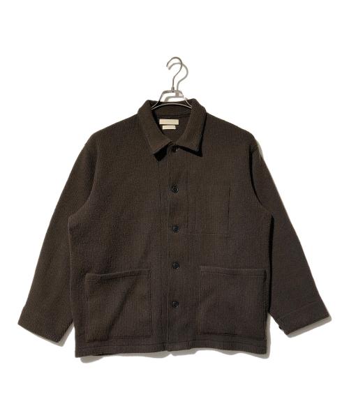 YOKE（ヨーク）YOKE (ヨーク) 22AW KNIT CORDUROY COVERALL JACKET ブラウン サイズ:3の古着・服飾アイテム