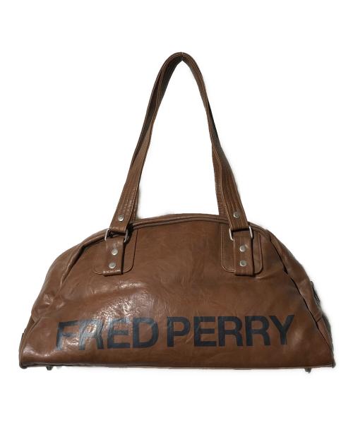 FRED PERRY（フレッドペリー）FRED PERRY (フレッドペリー) ボストンバッグ ブラウンの古着・服飾アイテム