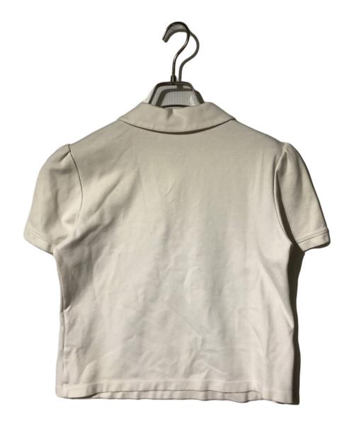 FOXEY NEWYORK（フォクシーニューヨーク）FOXEY NEWYORK (フォクシーニューヨーク) ハーフジップポロシャツ アイボリー サイズ:40の古着・服飾アイテム