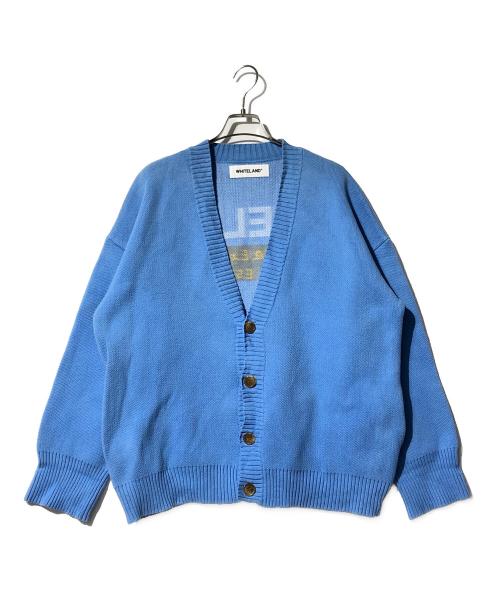 whiteland Blackburn（ホワイトランドブラックバーン）whiteland Blackburn (ホワイトランドブラックバーン) ニットカーディガン ブルー サイズ:Fの古着・服飾アイテム