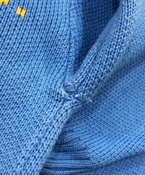 whiteland Blackburn（ホワイトランドブラックバーン）whiteland Blackburn (ホワイトランドブラックバーン) ニットカーディガン ブルー サイズ:Fの古着・服飾アイテム