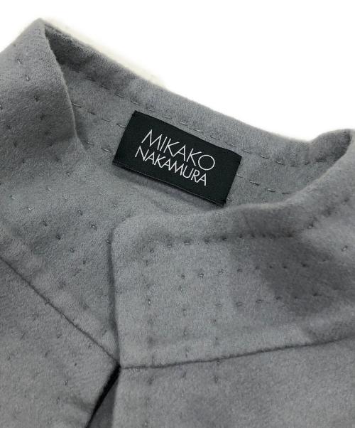 mikako nakamura（ミカコ ナカムラ）mikako nakamura (ミカコ ナカムラ) カシミヤマントコート/JEAN グレー サイズ:Fの古着・服飾アイテム