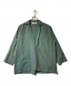 citylighitシティーライト）の古着「MEX KAFTAN SHIRT」｜グリーン