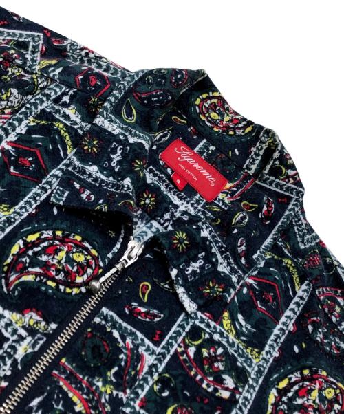 SUPREME（シュプリーム）SUPREME (シュプリーム) ペイズリー柄ジップシャツ グリーン サイズ:Sの古着・服飾アイテム