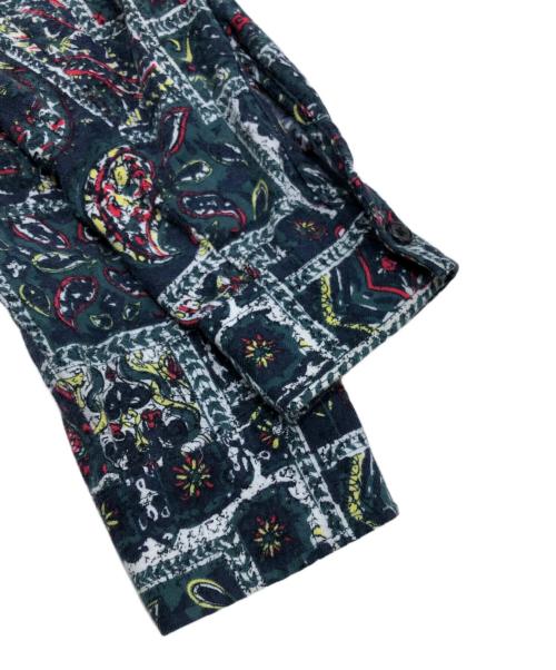 SUPREME（シュプリーム）SUPREME (シュプリーム) ペイズリー柄ジップシャツ グリーン サイズ:Sの古着・服飾アイテム