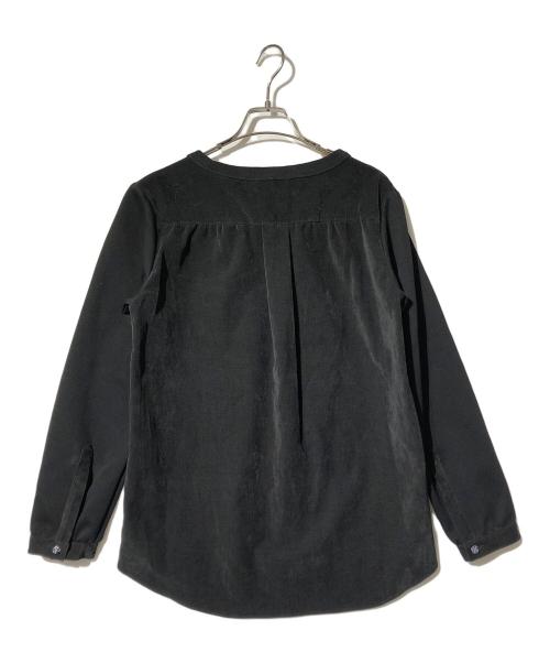 hazama（ハザマ）hazama (ハザマ) Ado (アド) 刺繍カットソー ブラック サイズ:Sの古着・服飾アイテム