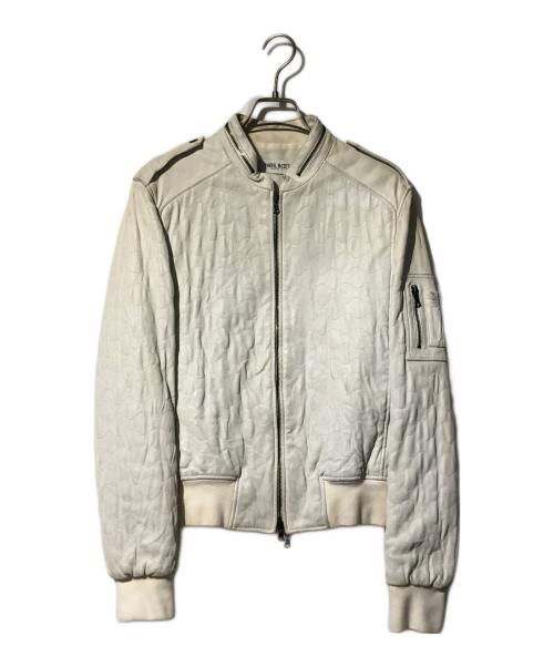 NEIL BARRETT（ニールバレット）NEIL BARRETT (ニールバレット) レザージャケット アイボリー サイズ:XSの古着・服飾アイテム