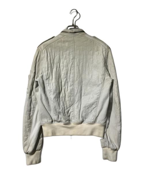 NEIL BARRETT（ニールバレット）NEIL BARRETT (ニールバレット) レザージャケット アイボリー サイズ:XSの古着・服飾アイテム