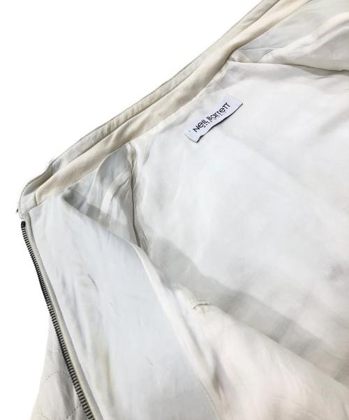 NEIL BARRETT（ニールバレット）NEIL BARRETT (ニールバレット) レザージャケット アイボリー サイズ:XSの古着・服飾アイテム