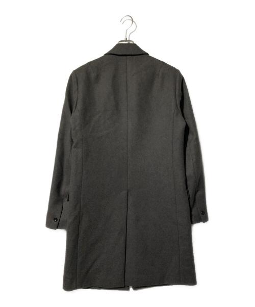 ATTACHMENT（アタッチメント）ATTACHMENT (アタッチメント) カシミヤ混平二重メルトンチェスターコート グレー サイズ:2の古着・服飾アイテム
