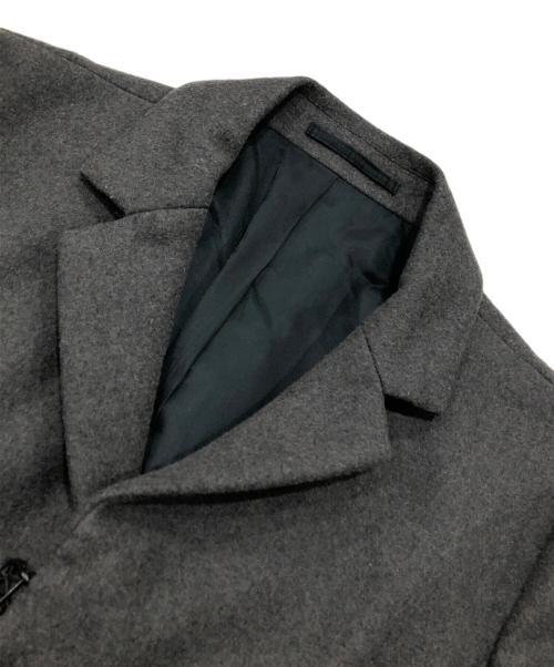 ATTACHMENT（アタッチメント）ATTACHMENT (アタッチメント) カシミヤ混平二重メルトンチェスターコート グレー サイズ:2の古着・服飾アイテム