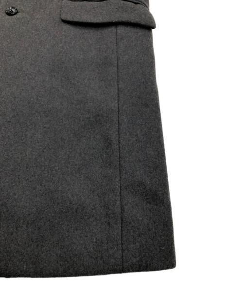 ATTACHMENT（アタッチメント）ATTACHMENT (アタッチメント) カシミヤ混平二重メルトンチェスターコート グレー サイズ:2の古着・服飾アイテム
