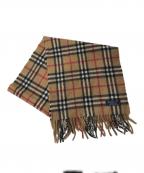 Burberry'sバーバリーズ）の古着「ノヴァチェックカシミヤマフラー」｜ベージュ