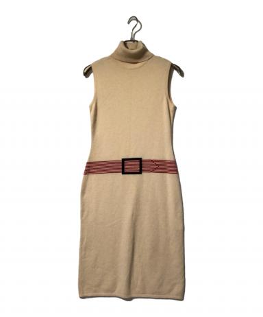 FOXEY フォクシー　オフショルダーニットワンピース ベージュ JULY 2021 | FOXEY - フォクシー