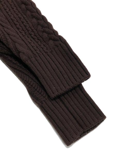 BATONER（バトナ―）BATONER (バトナ―) アシンメトリーカーディガン ブラウン サイズ:1の古着・服飾アイテム