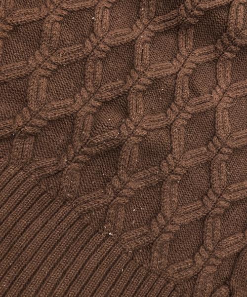 BATONER（バトナ―）BATONER (バトナ―) アシンメトリーカーディガン ブラウン サイズ:1の古着・服飾アイテム