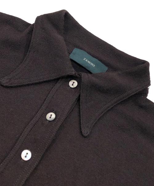 Zanone（ザノーネ）Zanone (ザノーネ) ウールニット ブラウン サイズ:40の古着・服飾アイテム