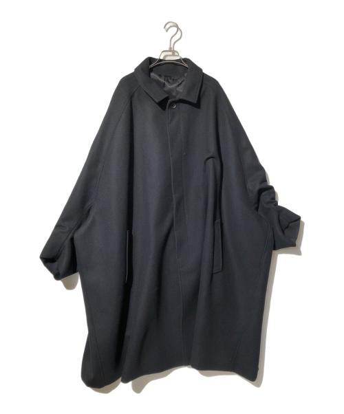 NEMETH（ネメス）NEMETH (ネメス) Wool100% Melton Coat ブラック サイズ:Ｌの古着・服飾アイテム