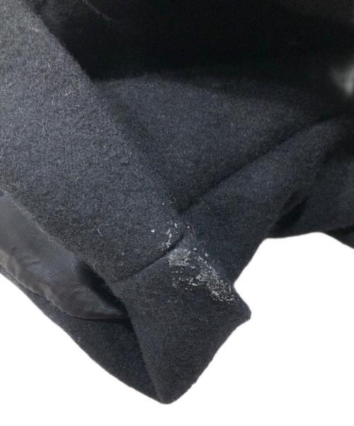 NEMETH（ネメス）NEMETH (ネメス) Wool100% Melton Coat ブラック サイズ:Ｌの古着・服飾アイテム