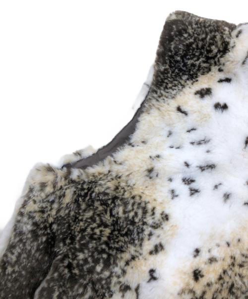 FUDA（フーダ）FUDA (フーダ) リバーシブルベスト ホワイト×ブラウン サイズ:Mの古着・服飾アイテム