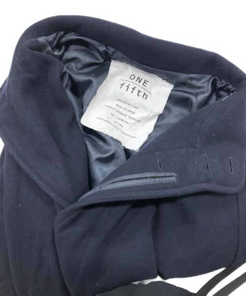 one  fifth（ワン フィフス）one  fifth (ワン フィフス) スタンドカラーコート ネイビー サイズ:3の古着・服飾アイテム