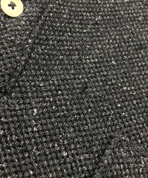 cornier（コルニエ）cornier (コルニエ) SILK NEP HEAVY MOSS STITCH POLO SHIRTS グレー サイズ:Lの古着・服飾アイテム