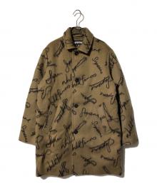 SUPREME（シュプリーム）の古着「Script Logos Wool Overcoat」｜オリーブ