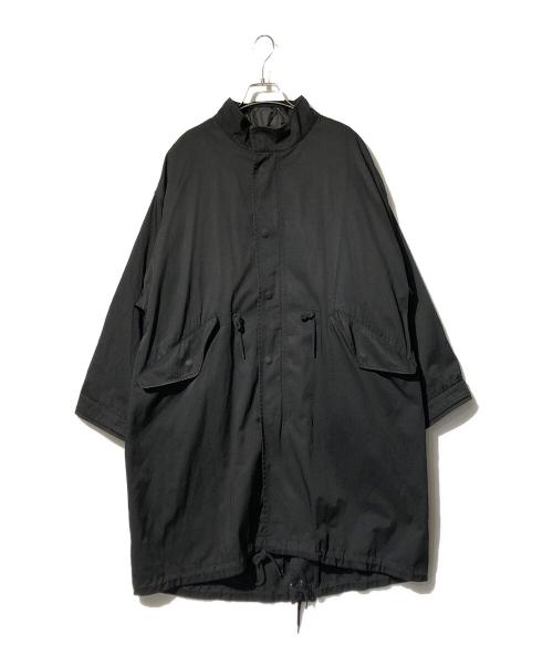 SHENERY（シーナリー）SHENERY (シーナリー) 高密度ツイルモッズコート ブラック サイズ:Ｆの古着・服飾アイテム