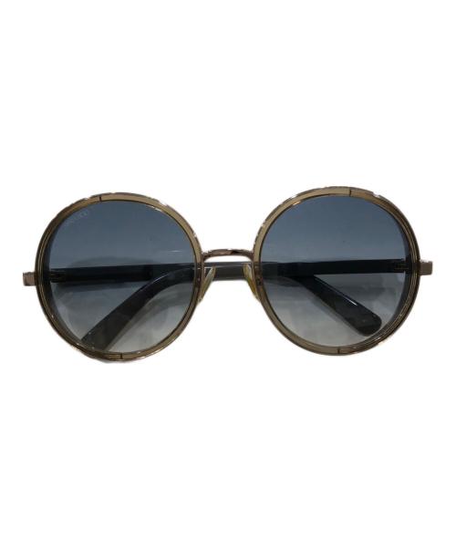 JIMMY CHOO（ジミーチュウ）JIMMY CHOO (ジミーチュウ) サングラス ベージュ×グレー サイズ:54□21 130の古着・服飾アイテム