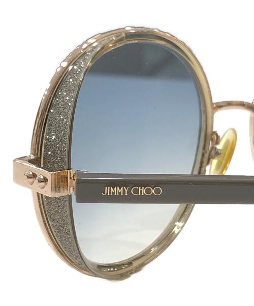JIMMY CHOO（ジミーチュウ）JIMMY CHOO (ジミーチュウ) サングラス ベージュ×グレー サイズ:54□21 130の古着・服飾アイテム