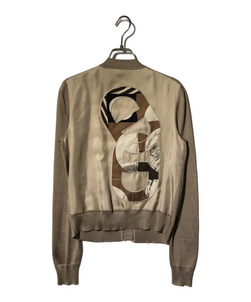 HERMES（エルメス）HERMES (エルメス) ツイルレーヌ-カーディガン ベージュ サイズ:34の古着・服飾アイテム