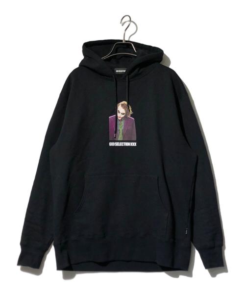 GOD SELECTION XXX（ゴッド セレクション トリプルエックス）GOD SELECTION XXX (ゴッドセレクショントリプルエックス) THE DARK KNIGHT HOODIE ブラック サイズ:Mの古着・服飾アイテム