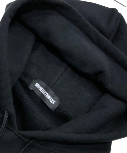 GOD SELECTION XXX（ゴッド セレクション トリプルエックス）GOD SELECTION XXX (ゴッドセレクショントリプルエックス) THE DARK KNIGHT HOODIE ブラック サイズ:Mの古着・服飾アイテム