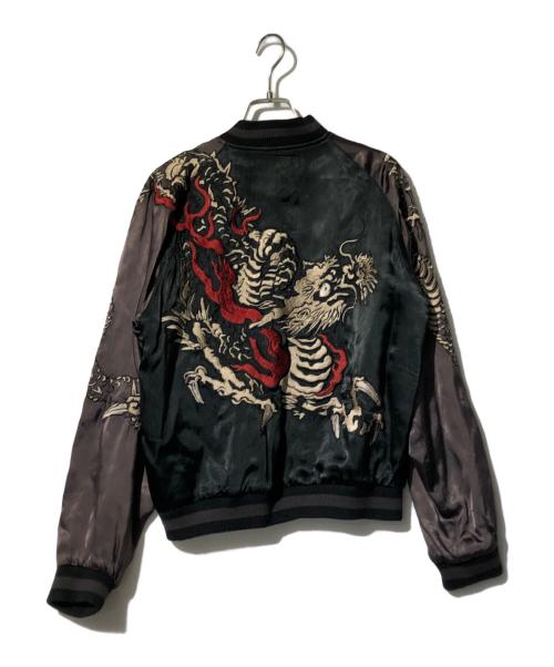 JAPANESE CLASIC SCRIPT（ジャパニーズクラシックスクリプト）JAPANESE CLASIC SCRIPT (ジャパニーズクラシックスクリプト) リバーシブルスカジャン ブラック サイズ:Ｓの古着・服飾アイテム