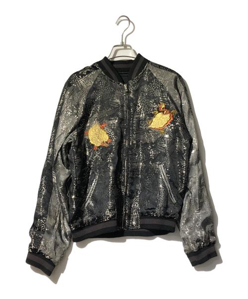 JAPANESE CLASIC SCRIPT（ジャパニーズクラシックスクリプト）JAPANESE CLASIC SCRIPT (ジャパニーズクラシックスクリプト) リバーシブルスカジャン ブラック サイズ:Ｓの古着・服飾アイテム