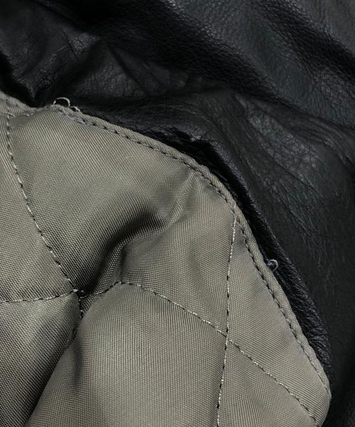 Suntory original design（サントリーオリジナルデザイン）Suntory original design (サントリーオリジナルデザイン) レザージャケット ブラック サイズ:Mの古着・服飾アイテム