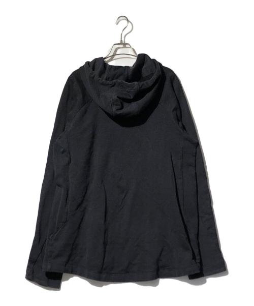 BYBORRE（バイボレ）BYBORRE (バイボレ) ジャガードニットフーディ パーカー ブラック サイズ:Lの古着・服飾アイテム