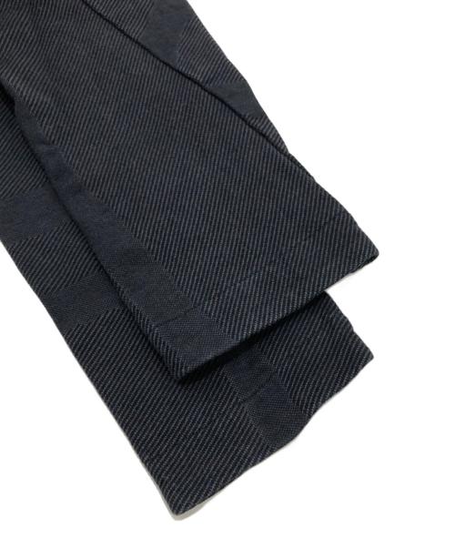 BYBORRE（バイボレ）BYBORRE (バイボレ) ジャガードニットフーディ パーカー ブラック サイズ:Lの古着・服飾アイテム