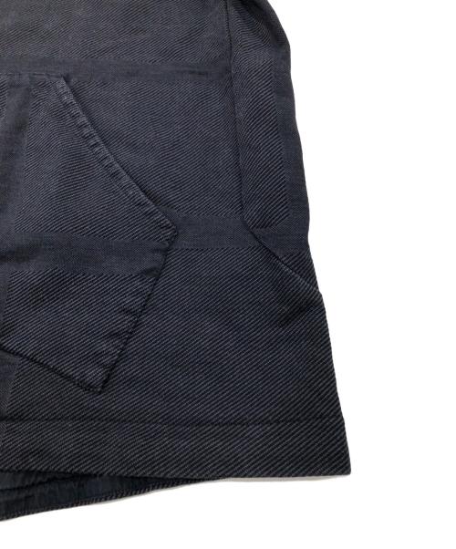 BYBORRE（バイボレ）BYBORRE (バイボレ) ジャガードニットフーディ パーカー ブラック サイズ:Lの古着・服飾アイテム