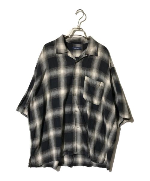 NAUTICA（ノーティカ）NAUTICA (ノーティカ) オンブレチェックシャツ ブラック サイズ:Ｍの古着・服飾アイテム