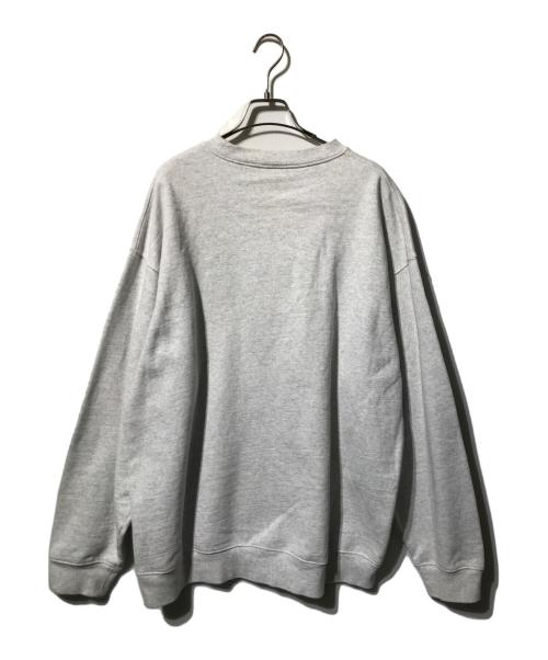 Dime（ダイム）Dime (ダイム) ロゴ刺繍スウェット ライトグレー サイズ:XXLの古着・服飾アイテム