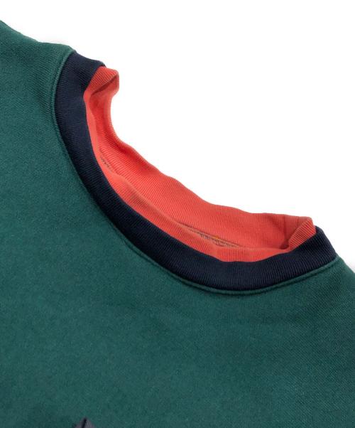 CAMBER（キャンバー）CAMBER (キャンバー) JOURNAL STANDARD (ジャーナルスタンダード) 別注 CROSS KNIT DOUBLE NECK グリーン サイズ:XLの古着・服飾アイテム