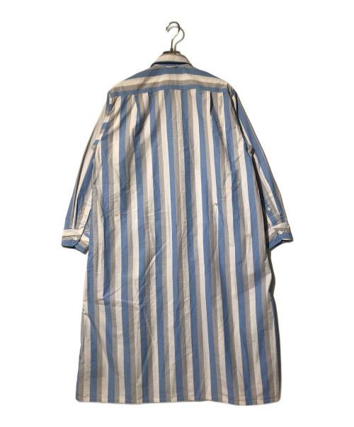 45R（フォーティファイブ・アール）45R (フォーティファイブ・アール) 先染ダンプの8ノットオーシャンドレス ホワイト×ブルー サイズ:Fの古着・服飾アイテム