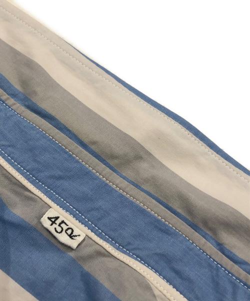 45R（フォーティファイブ・アール）45R (フォーティファイブ・アール) 先染ダンプの8ノットオーシャンドレス ホワイト×ブルー サイズ:Fの古着・服飾アイテム